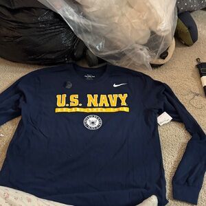 Nike Navy Blue U.S. Navy Long Sleeve Shirt